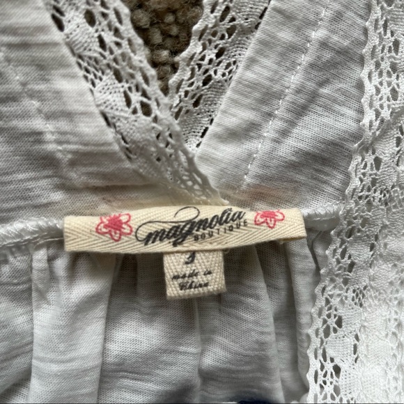 Magnolia Boutique - V Neck embroidered empire top - Picture 3 of 6